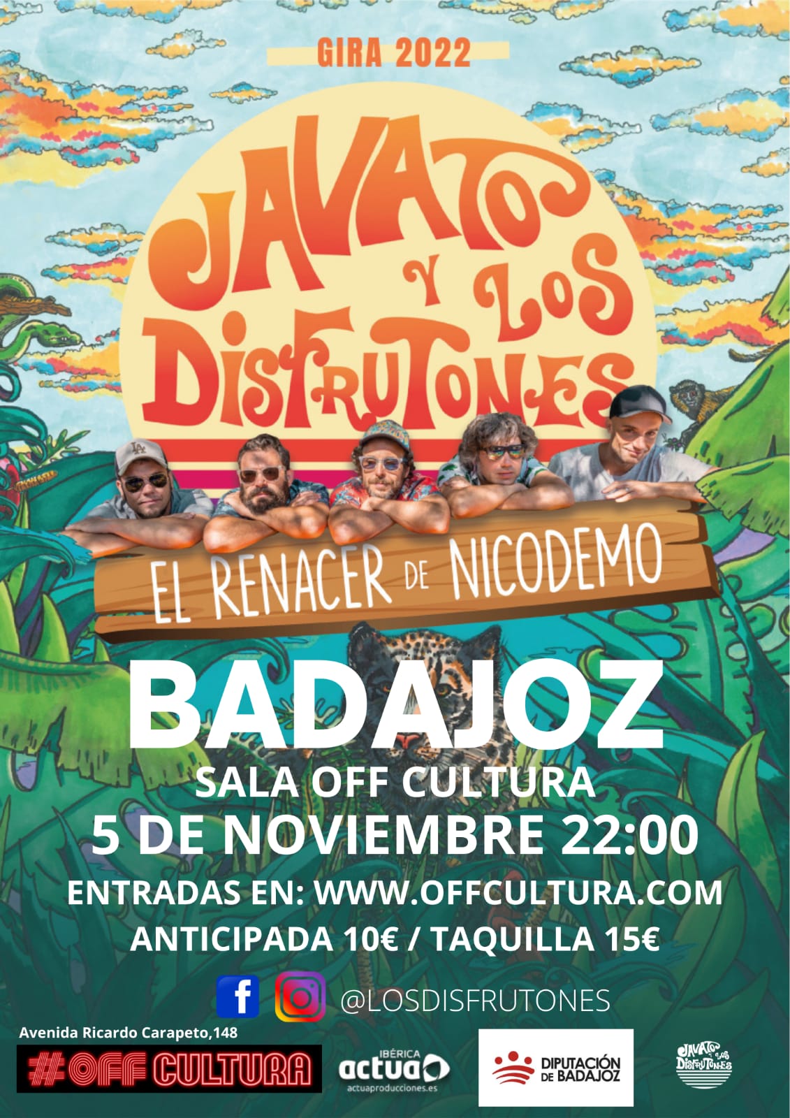 Javato y Los Disfrutones Off Cultura Badajoz